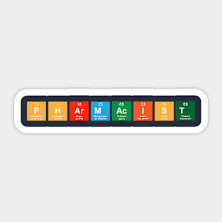 Pharmacist Periodic Table Sticker